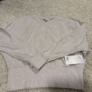 NWT Athleta Retroterry Cropped Sweatshirt - size Large